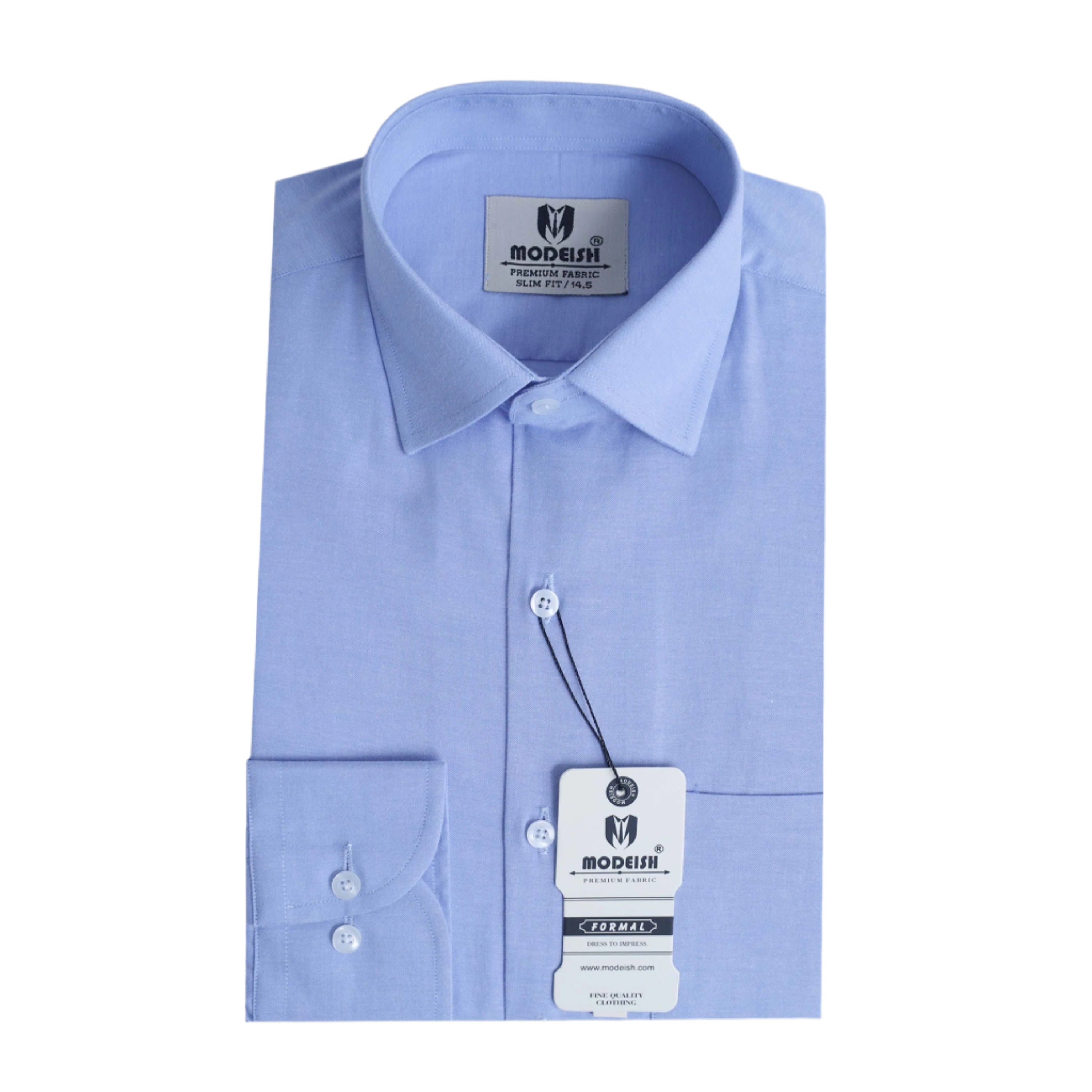 Sky Blue Plain Formal Shirt