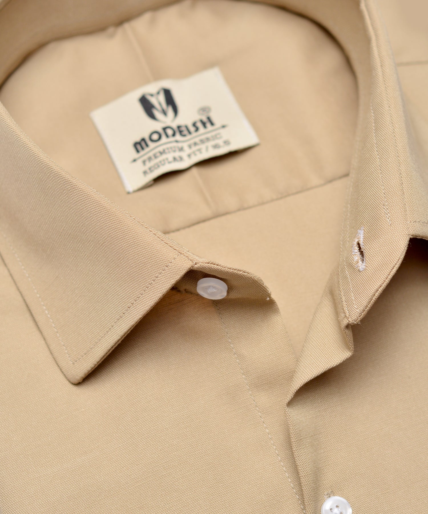 Sand Beige Summer Fabric Shirt