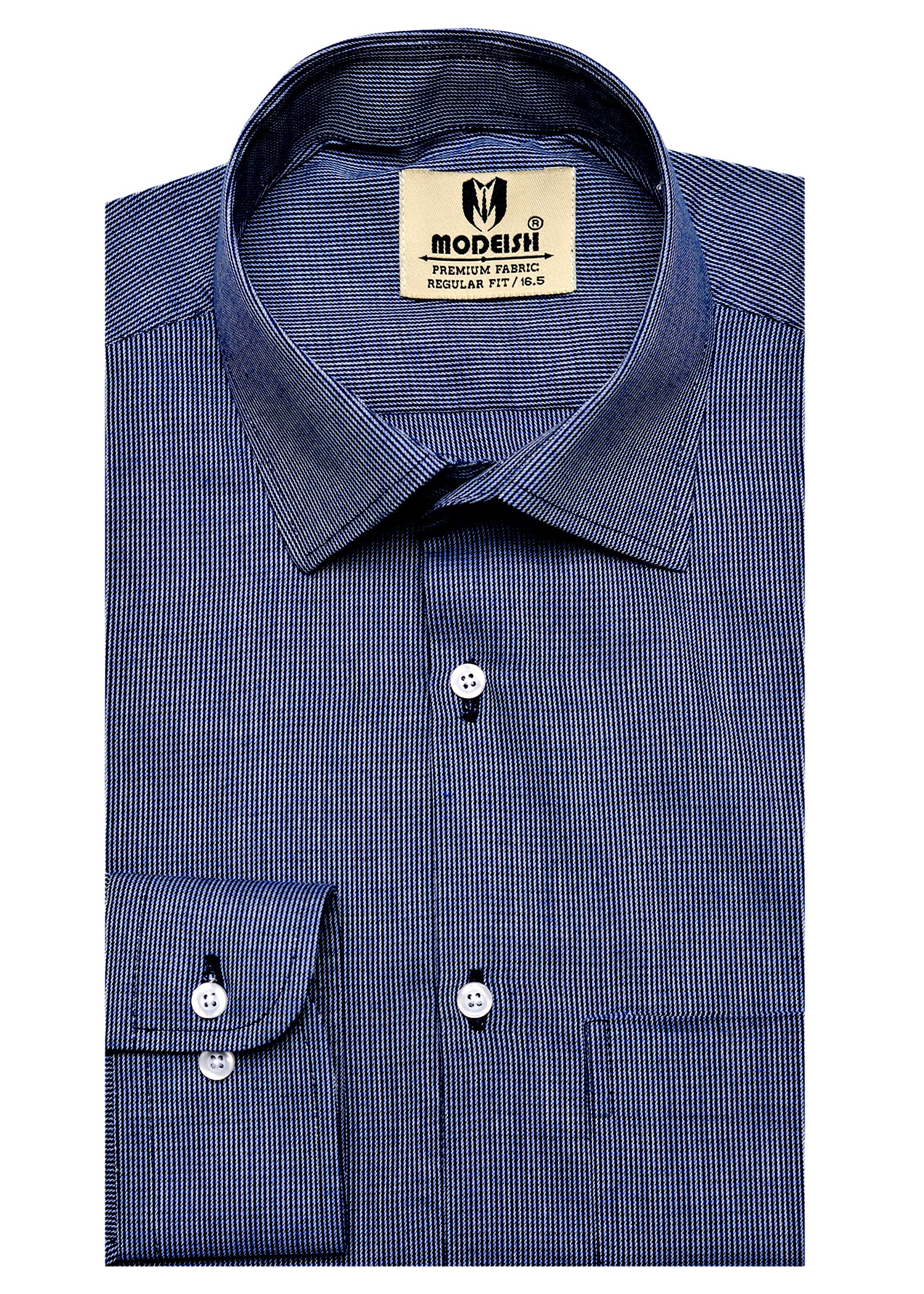 Blue Self Lining Summer Fabric Shirt