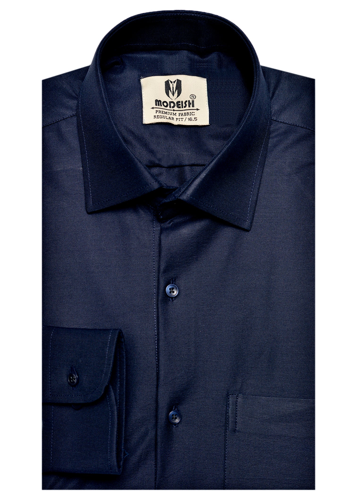 Nevy Blue Plain Summer Fabric Shirt
