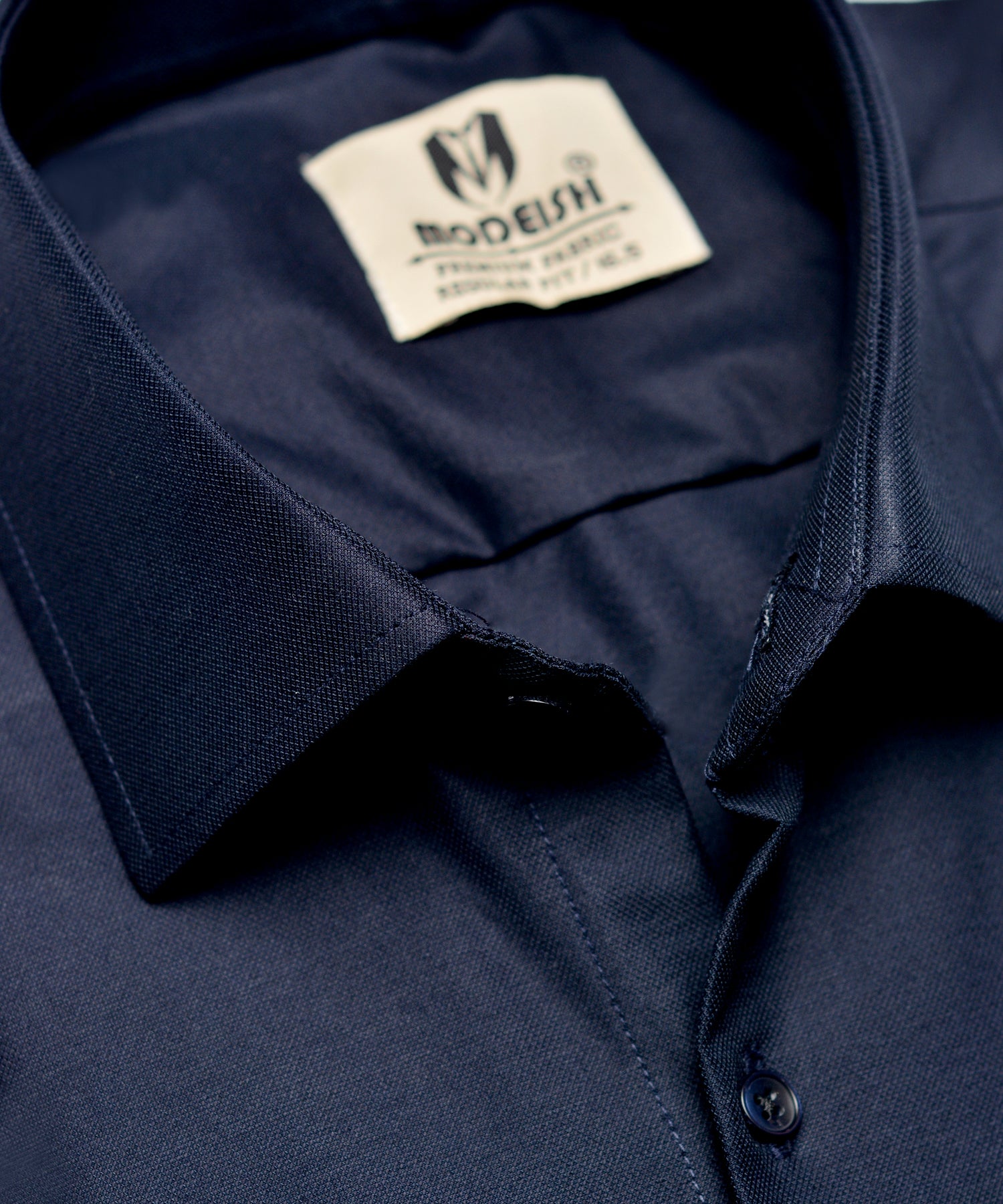 Nevy Blue Plain Summer Fabric Shirt