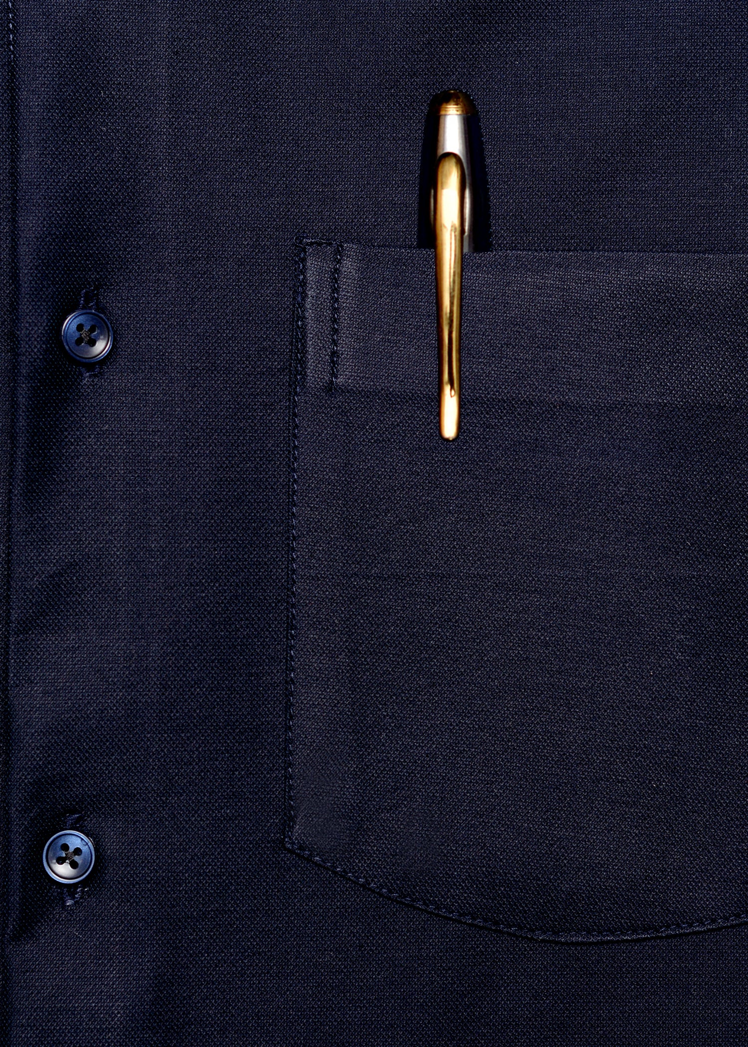 Nevy Blue Plain Summer Fabric Shirt