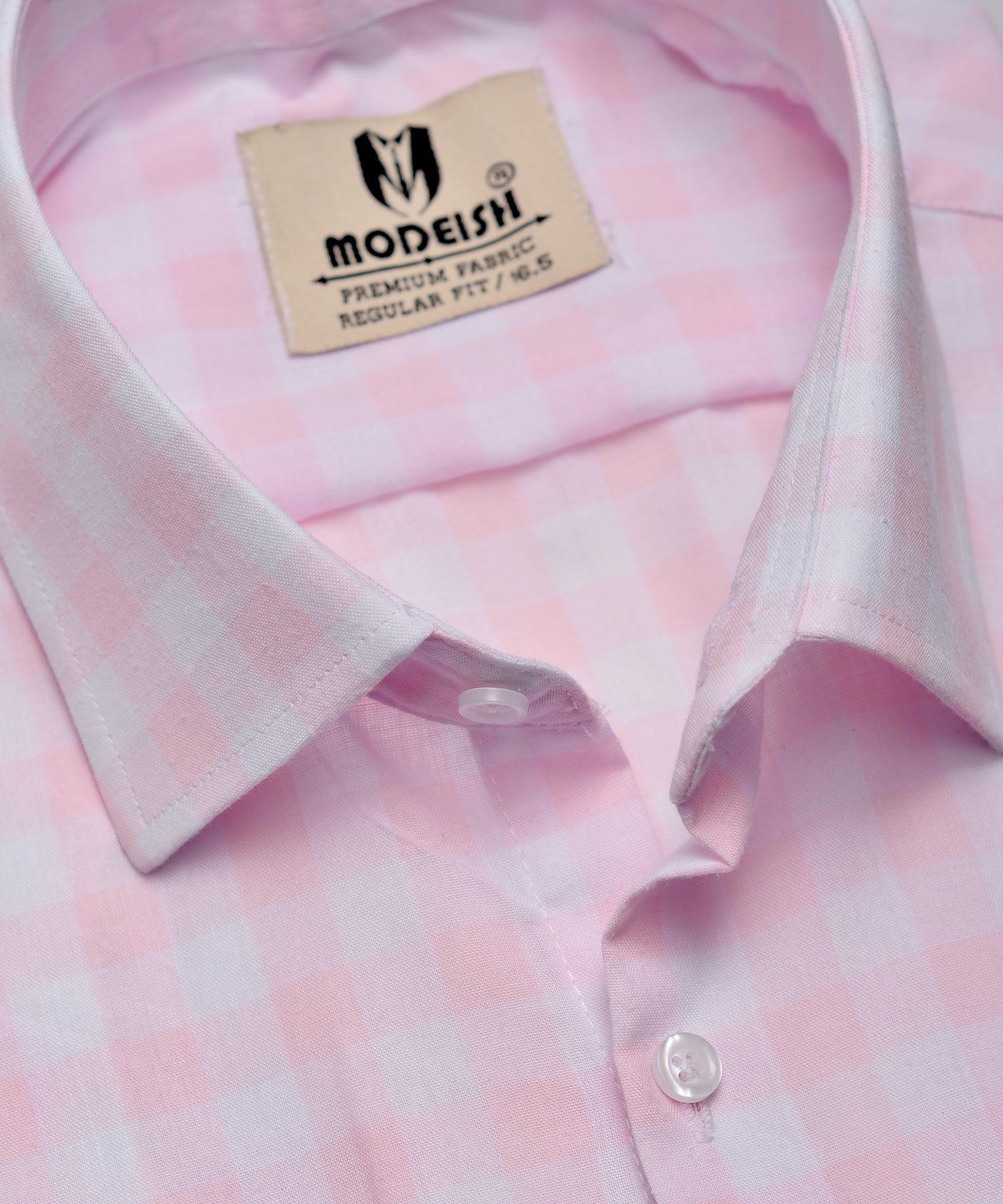 Pink check Summer Fabric Shirt