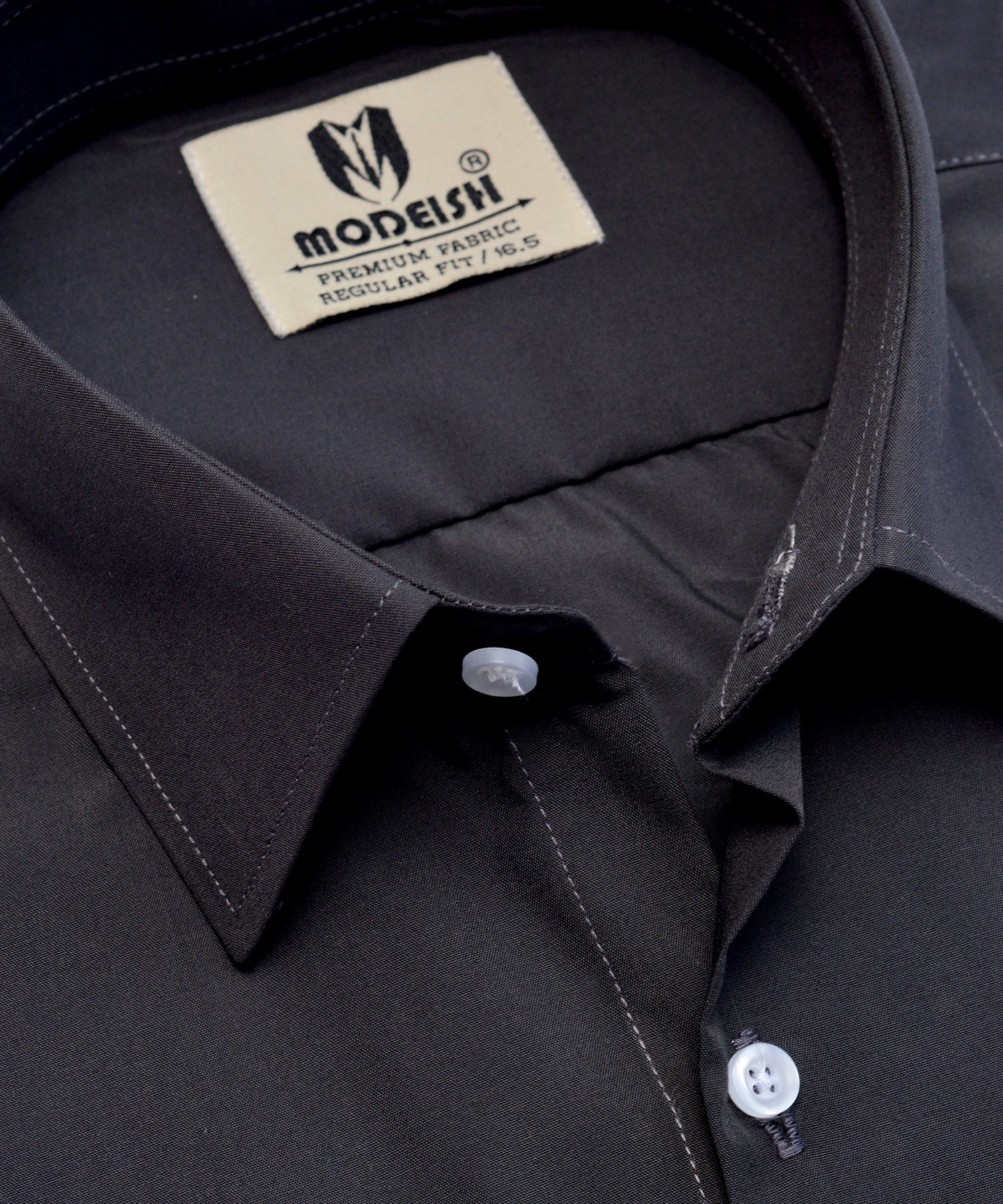 Smoke Charcoal Summer Fabric Shirt