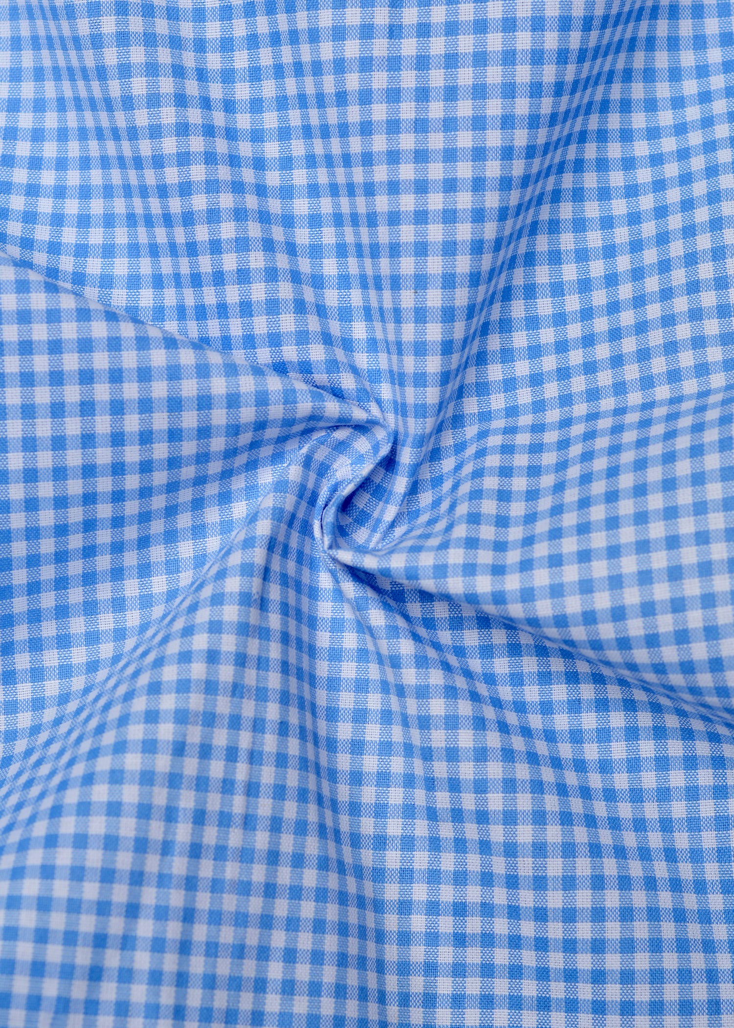 Sky Blue Check Summer Fabric Shirt