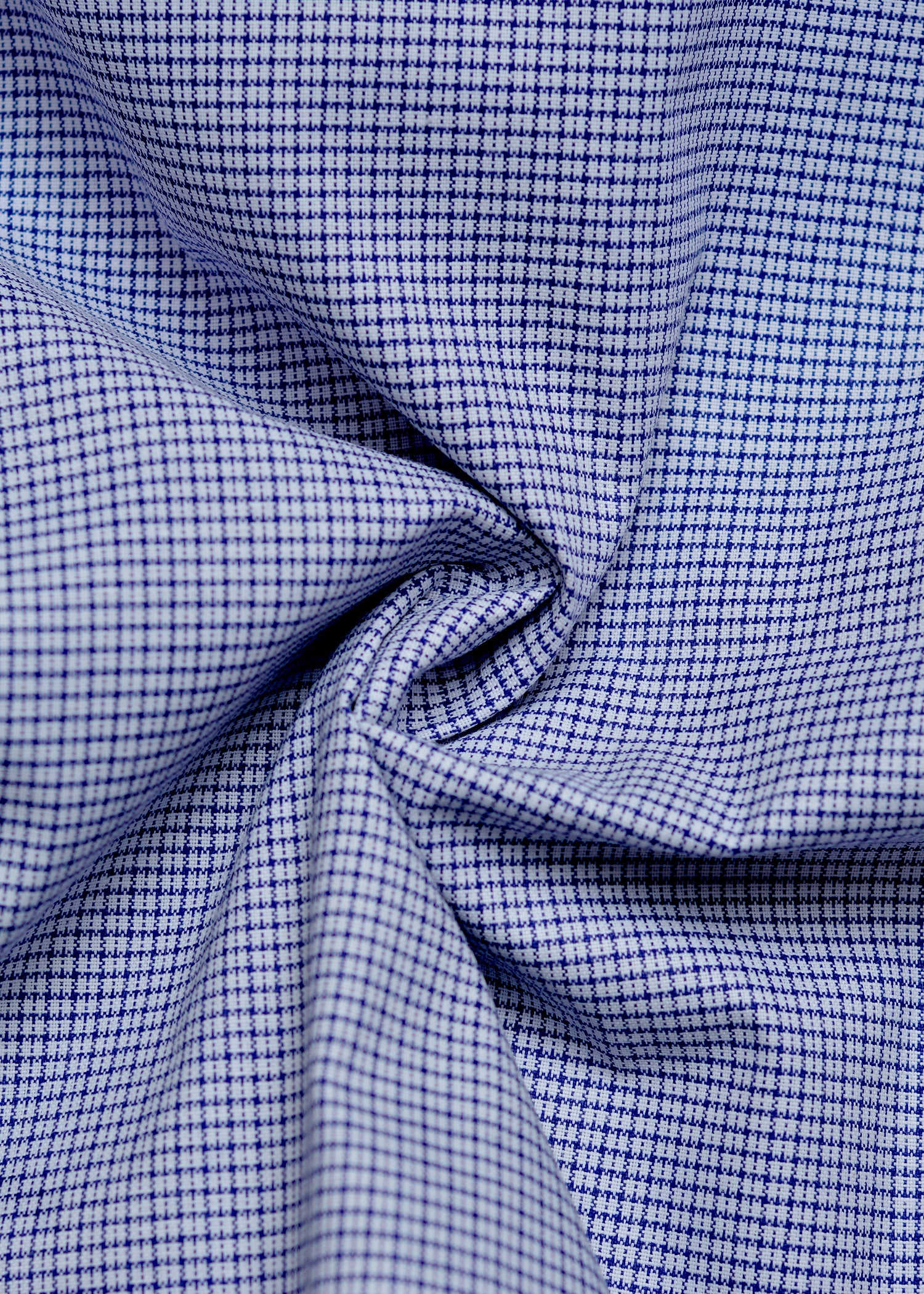 Blue Texture check Summer Fabric Shirt