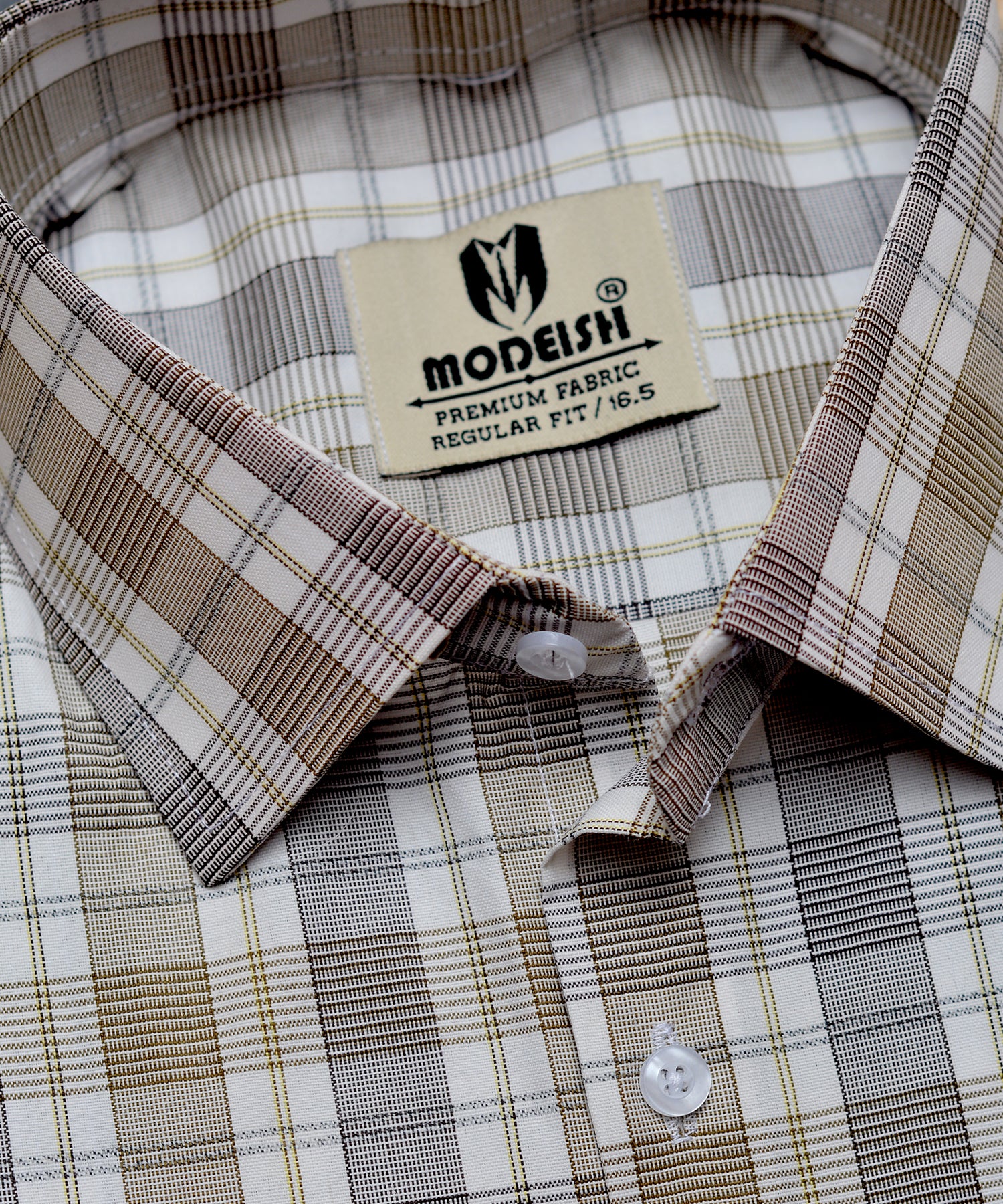 Bistre Brown check Summer Fabric Shirt