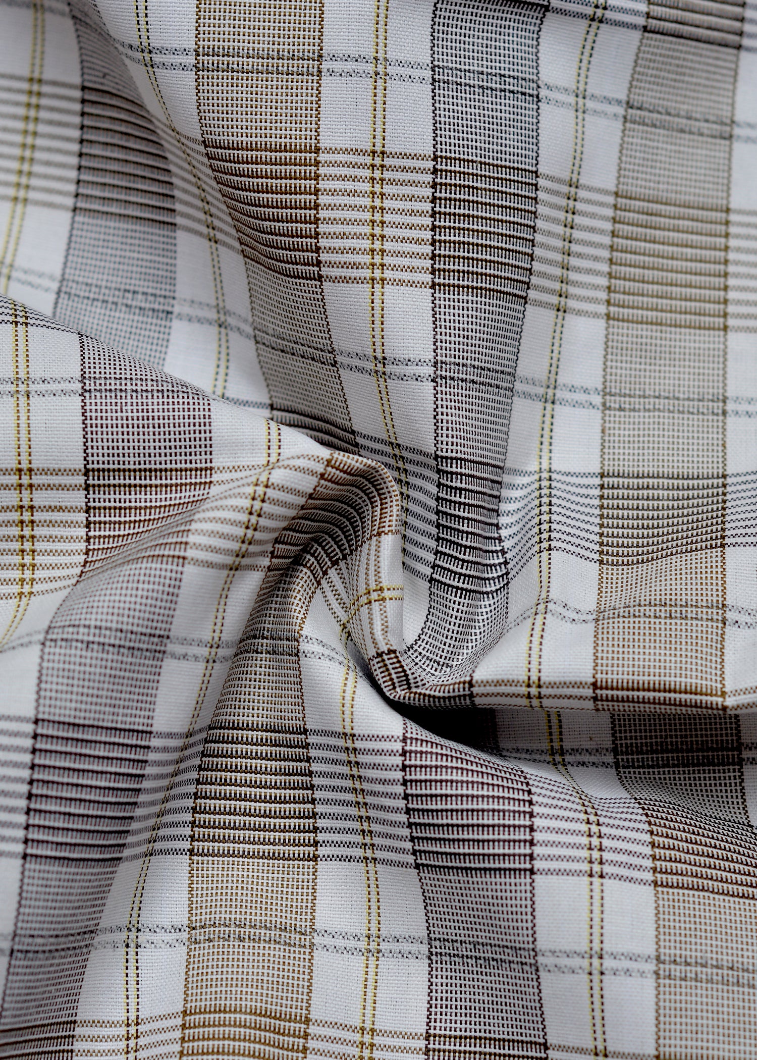 Bistre Brown check Summer Fabric Shirt