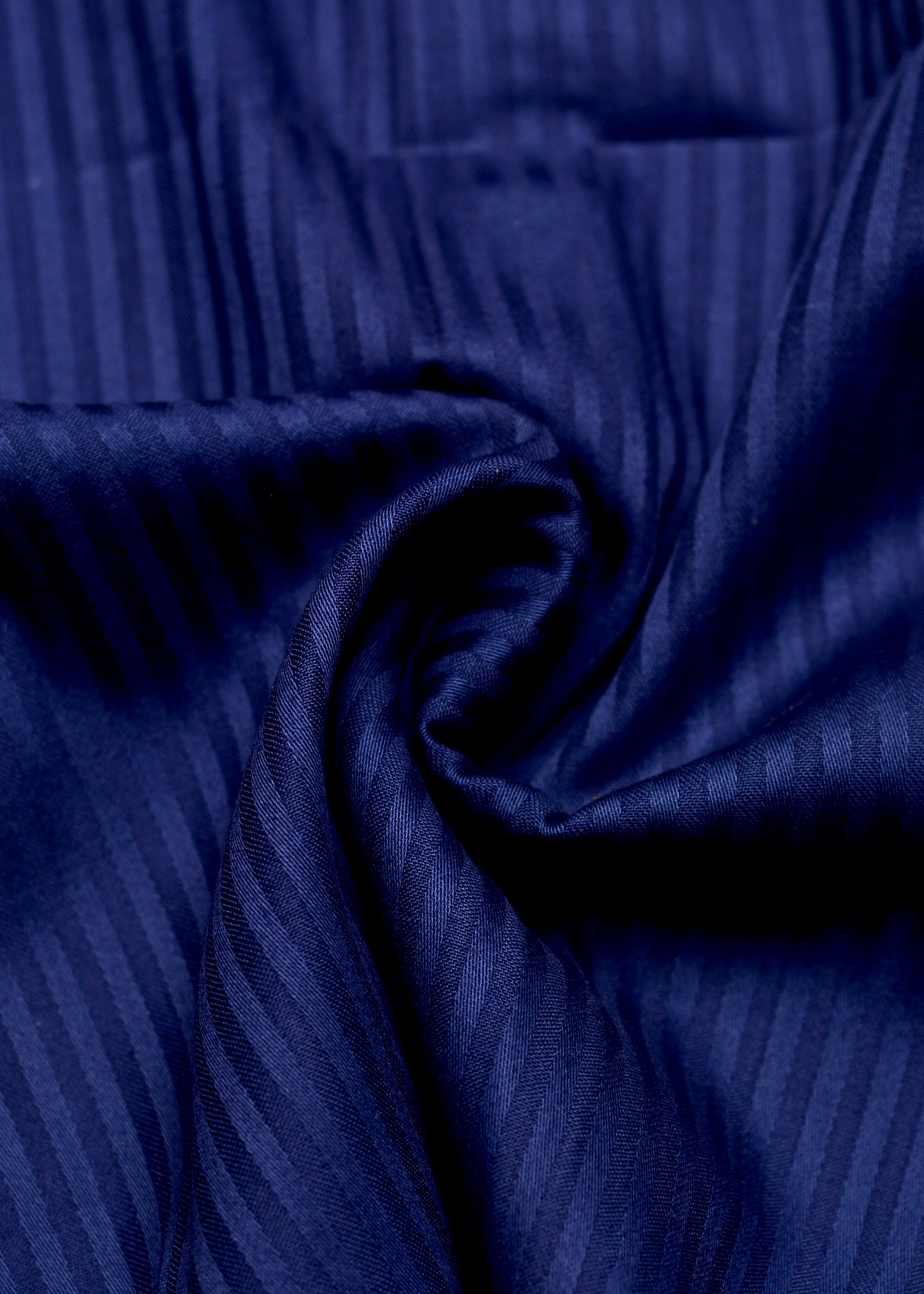 Nevy Blue Self Stripe Summer Fabric Shirt