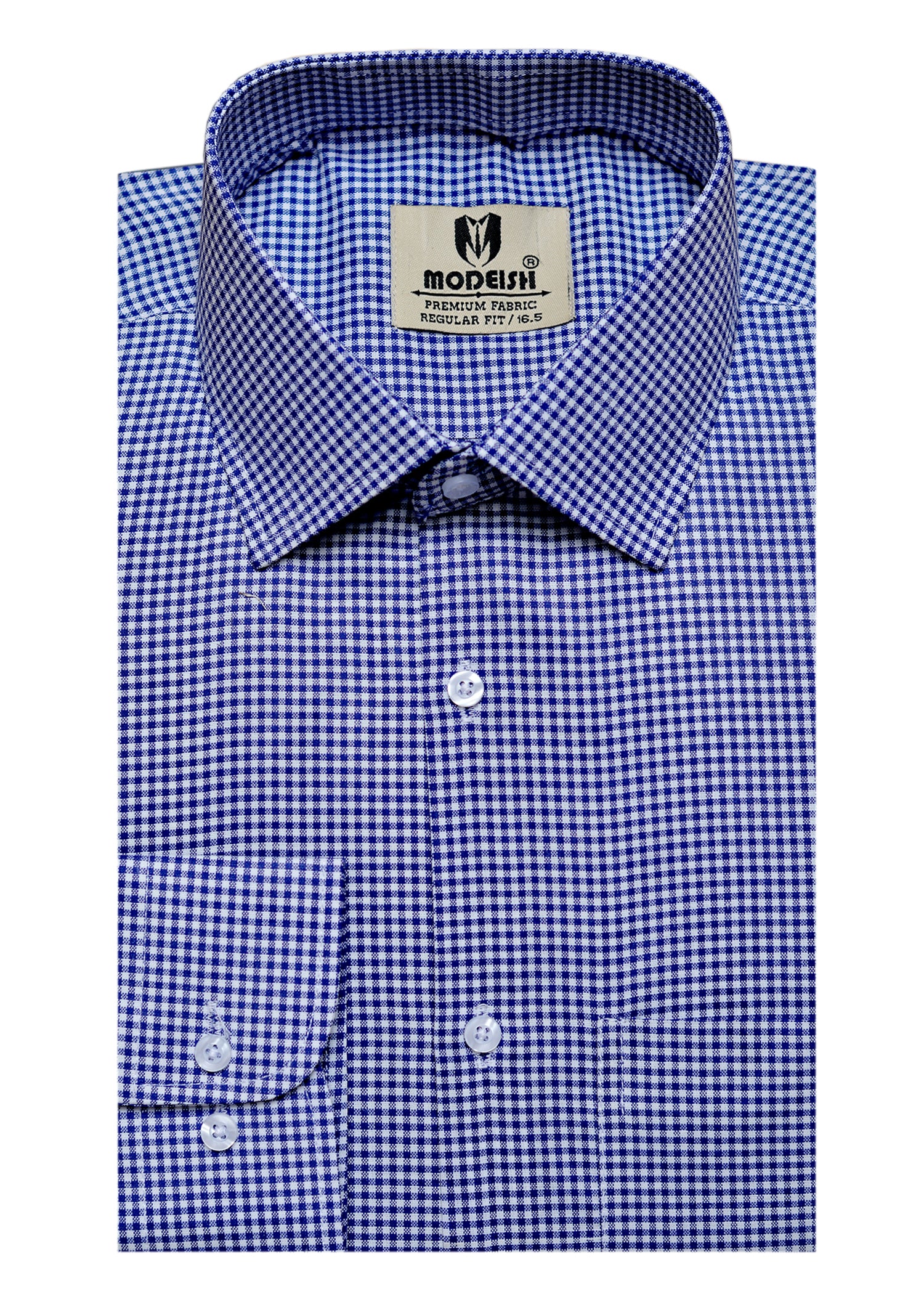 Blue box check Summer Fabric Shirt