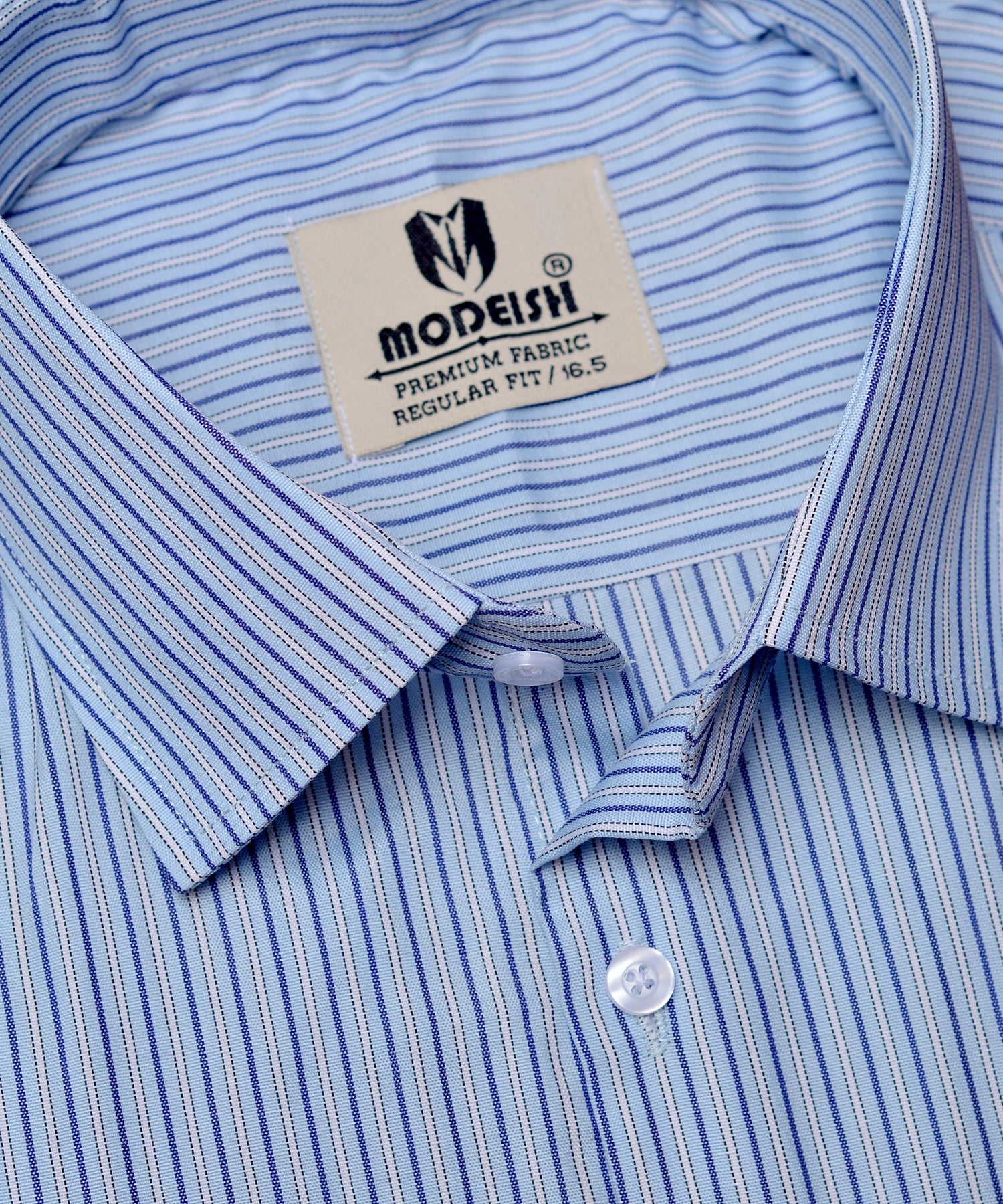 Duel sky stripe Summer Fabric Shirt