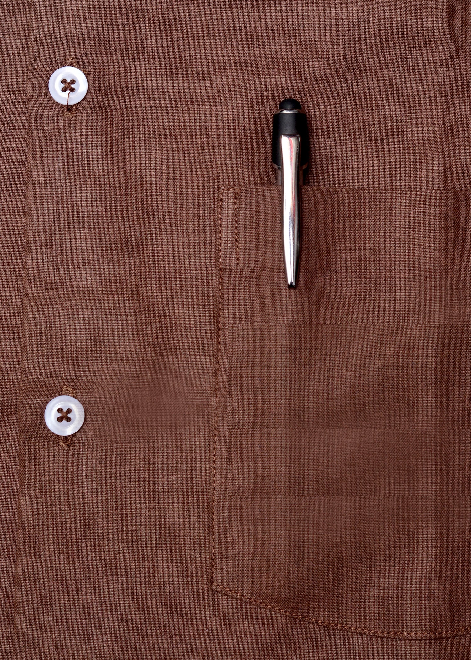 Coffee Brown plain Formal shirt