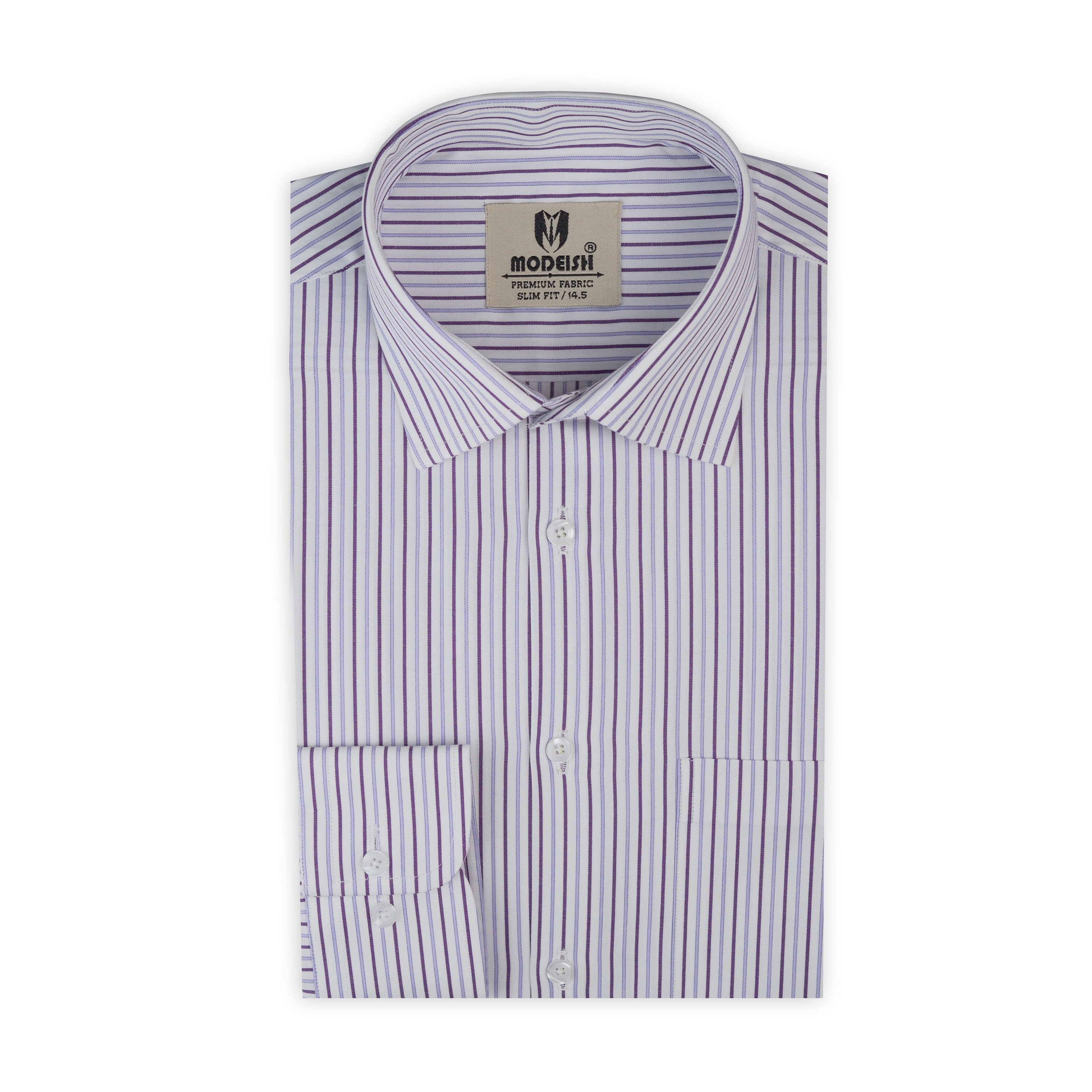 Purple Striped Shirt