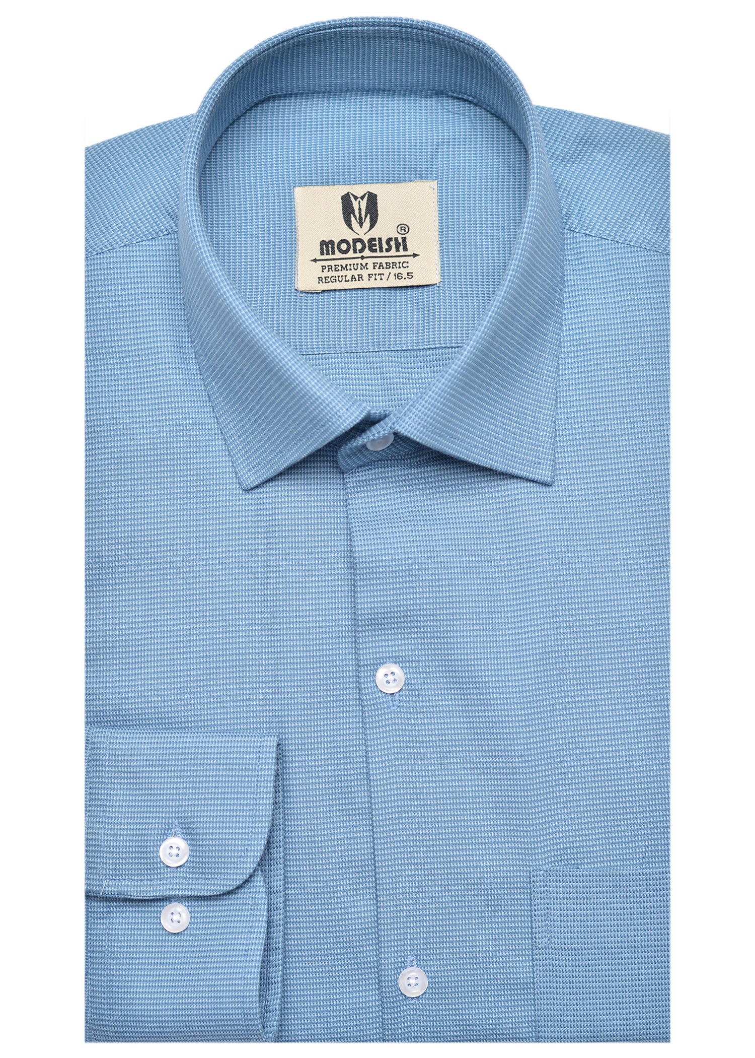Carolina Blue  Check Summer Fabric Shirt