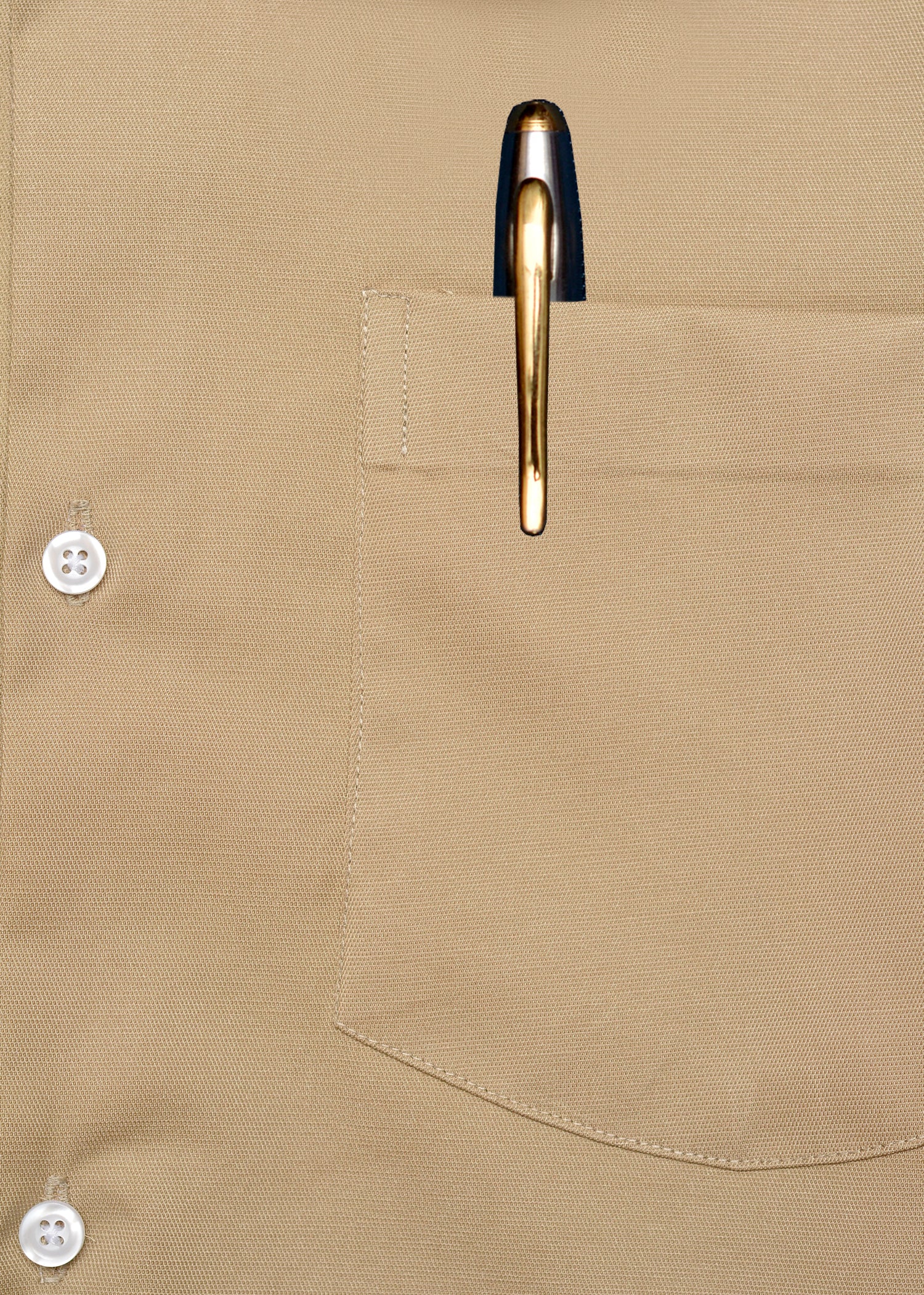 Sand Beige Summer Fabric Shirt