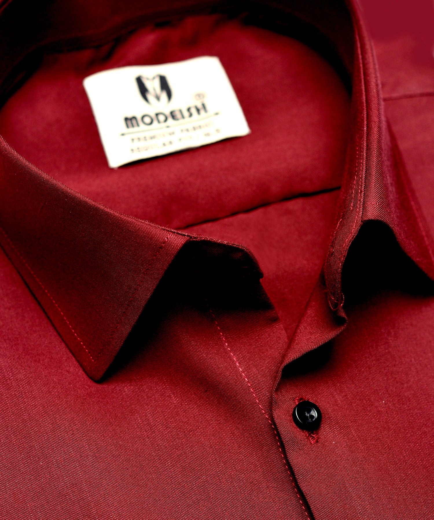 Maroon Plain Summer Fabric Shirt