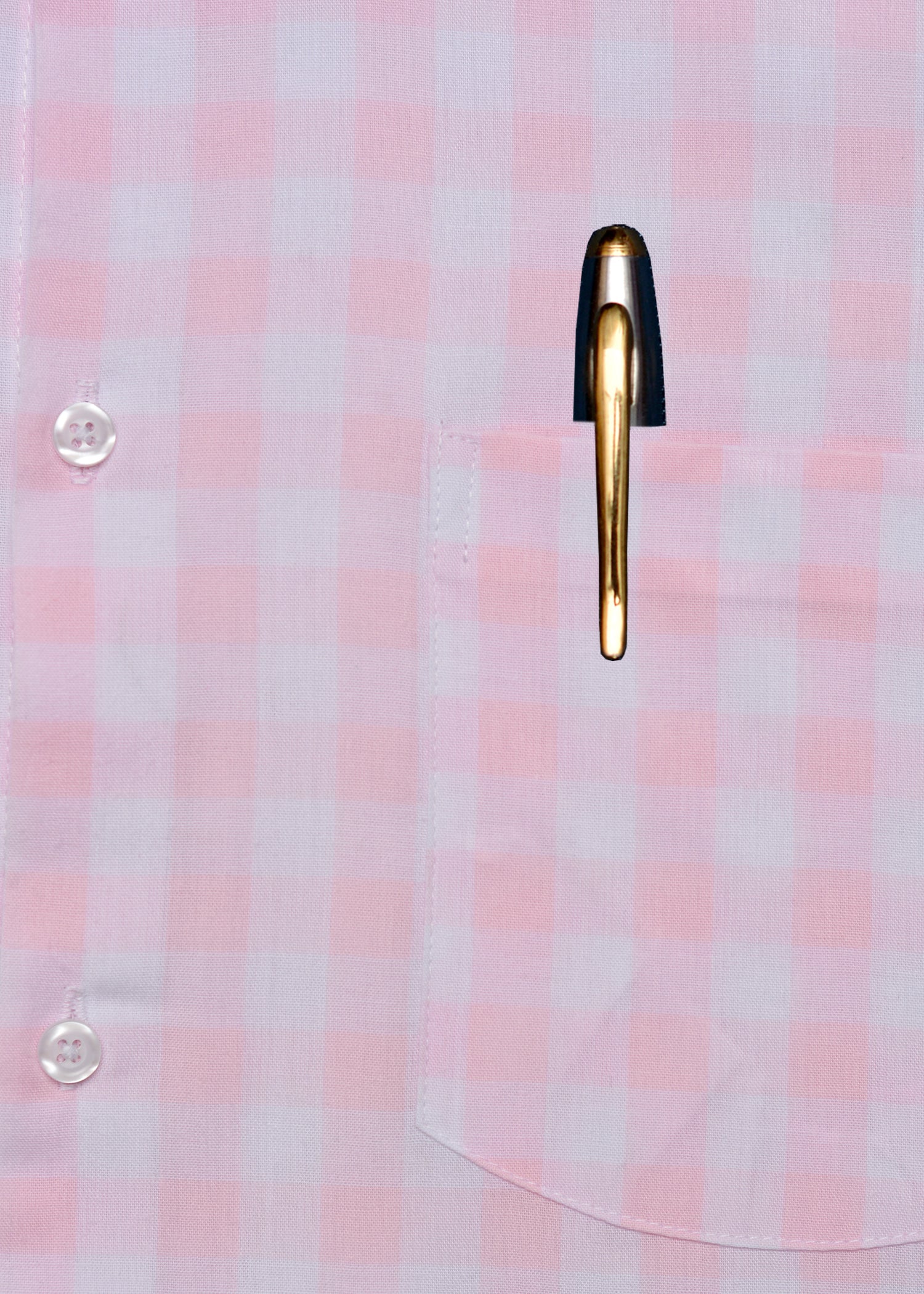 Pink  check Summer Fabric Shirt