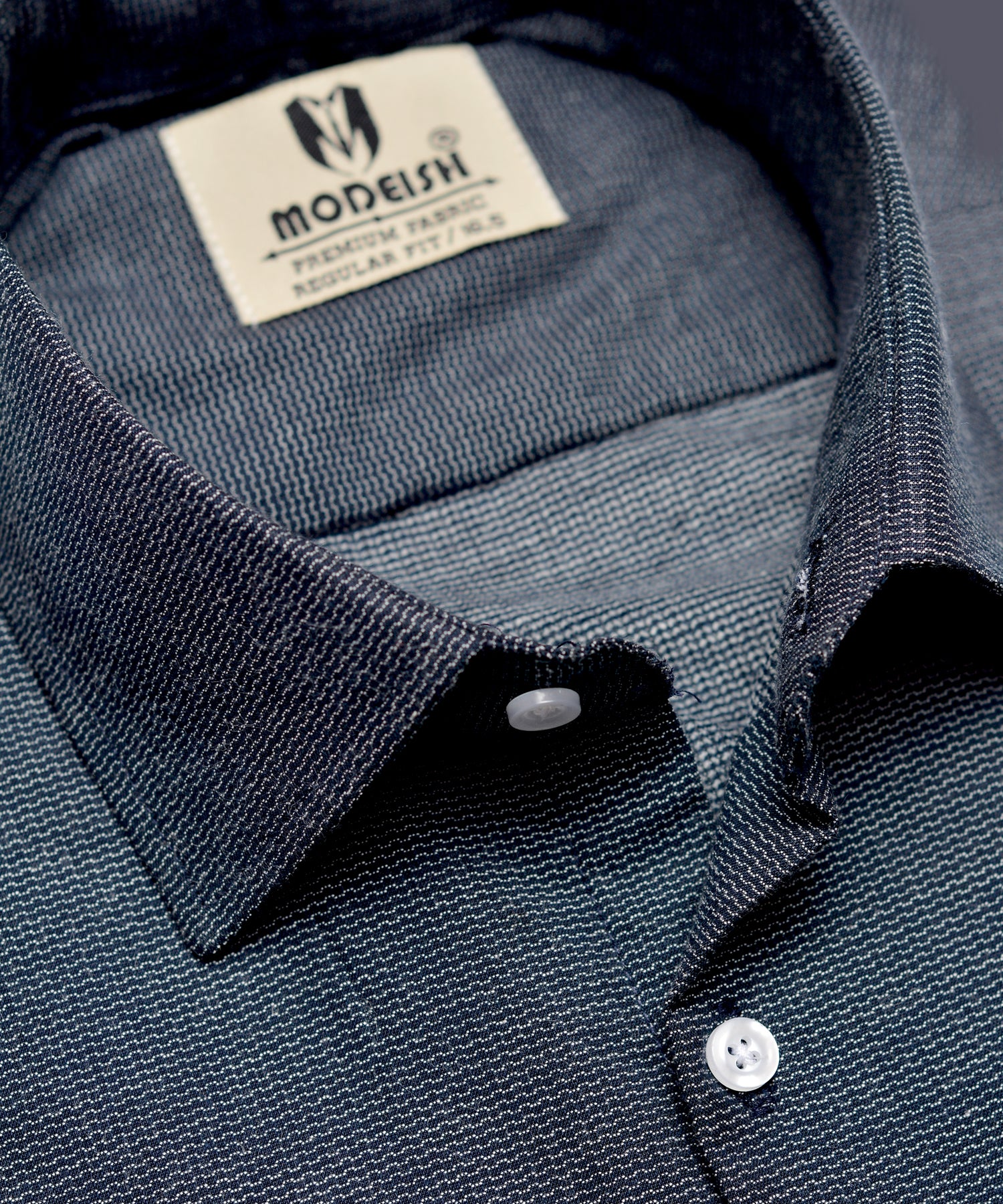 Grey black texture Summer Fabric Shirt