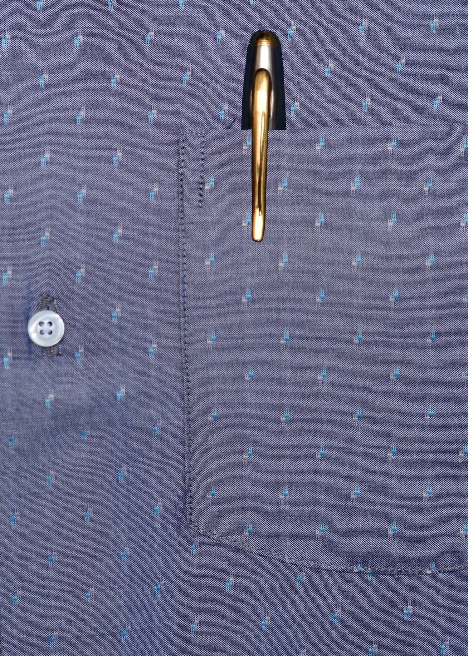 Blue Berry self Dot Summer Fabric Shirt
