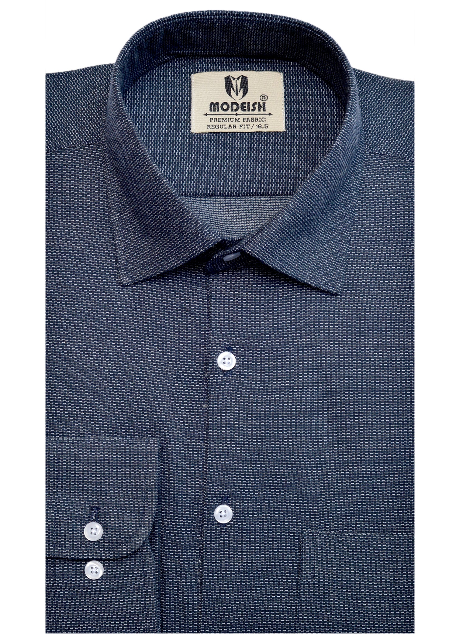 Grey black texture Summer Fabric Shirt