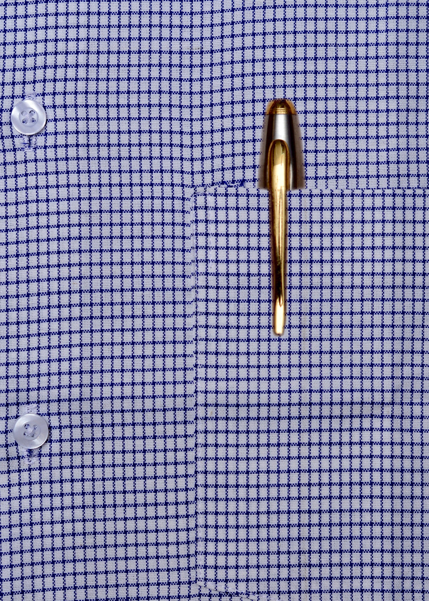 Blue White Check Summer Fabris Shirt