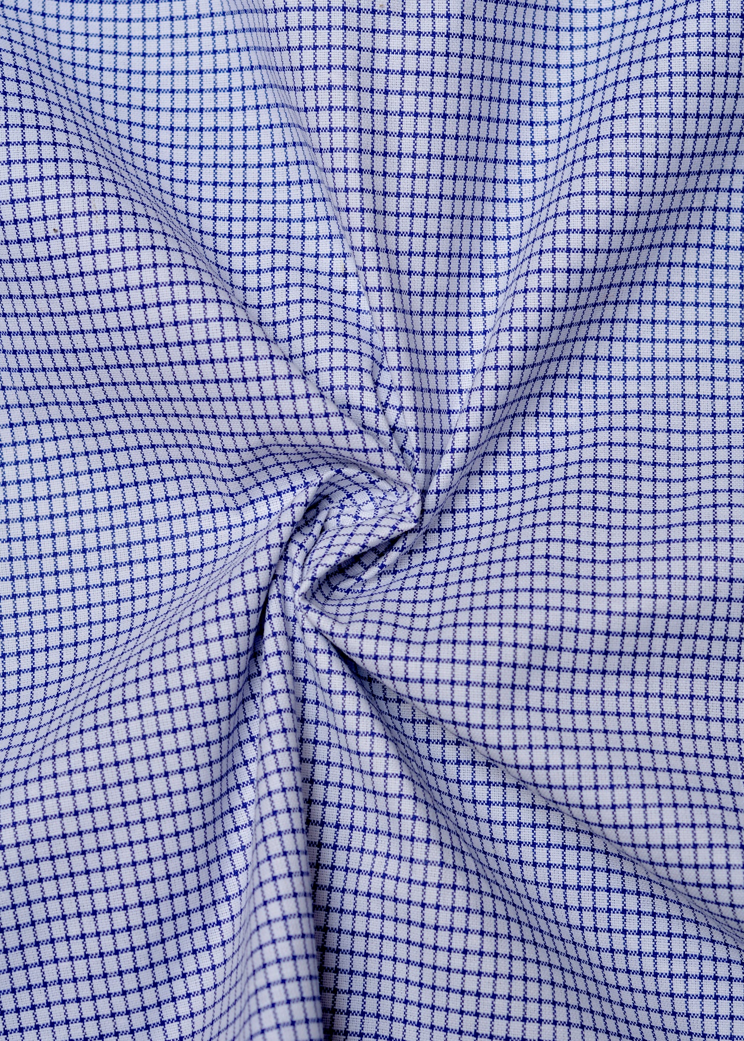 Blue White Check Summer Fabris Shirt