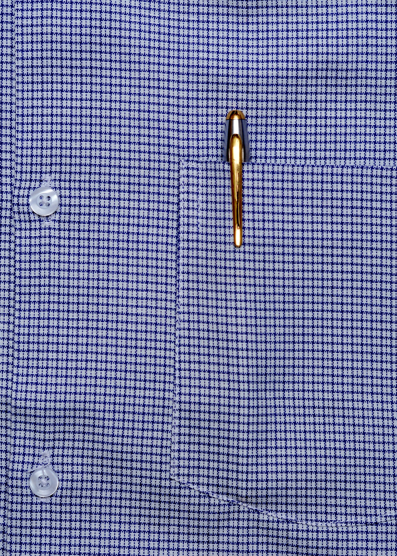 Blue Texture check Summer Fabric Shirt