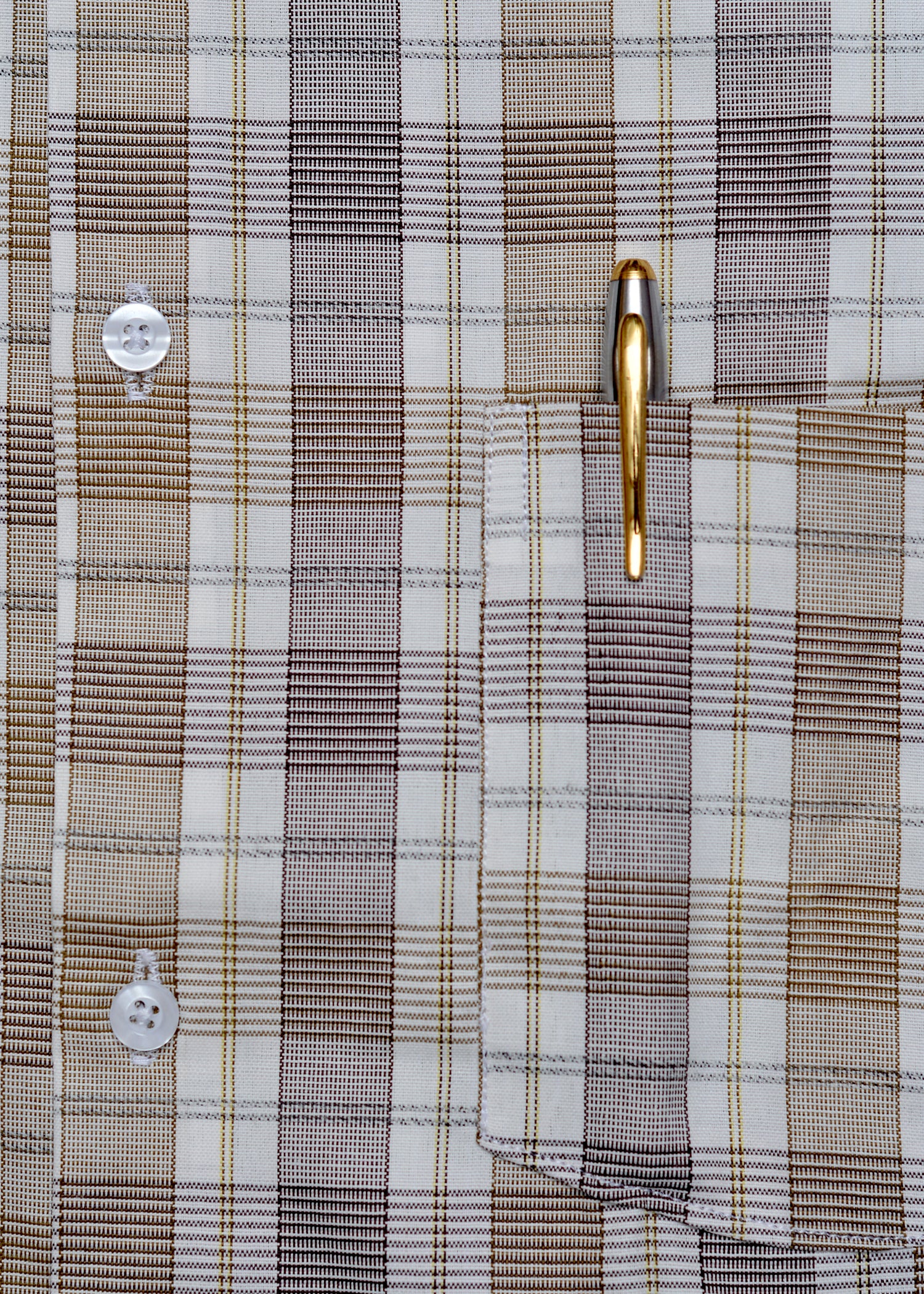 Bistre Brown check Summer Fabric Shirt