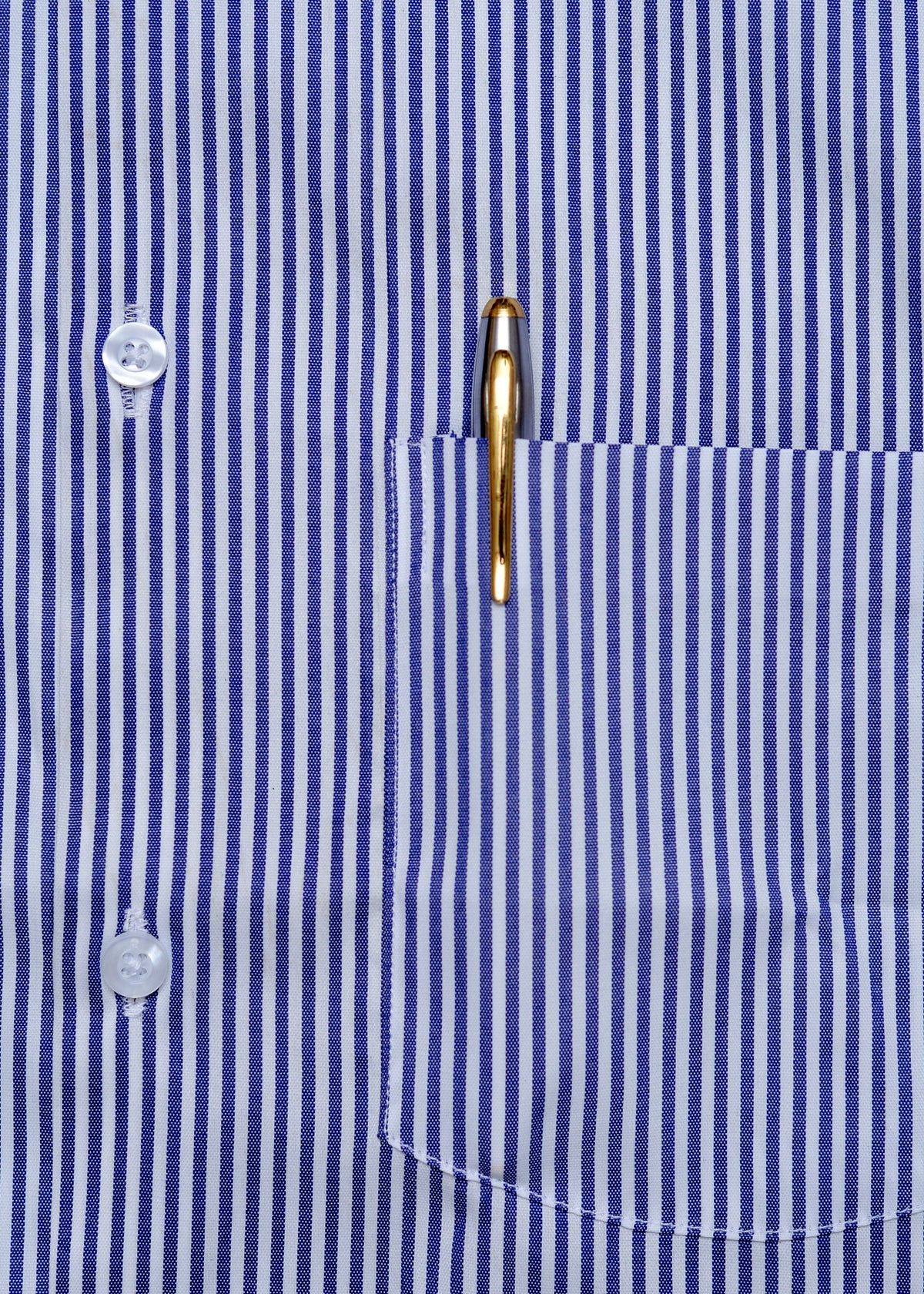 Blue White lining   Summer Fabric Shirt