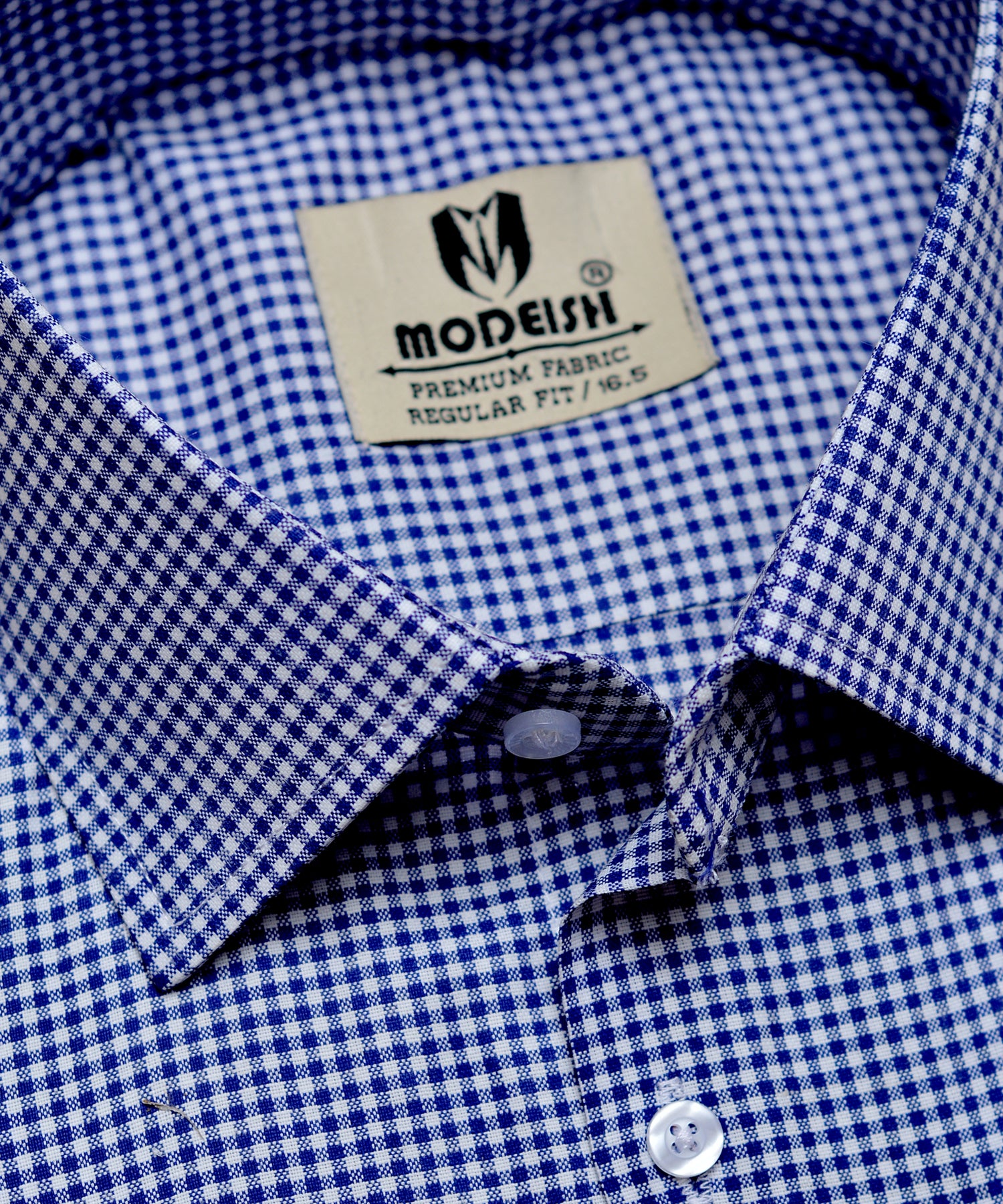 Blue box check Summer Fabric Shirt