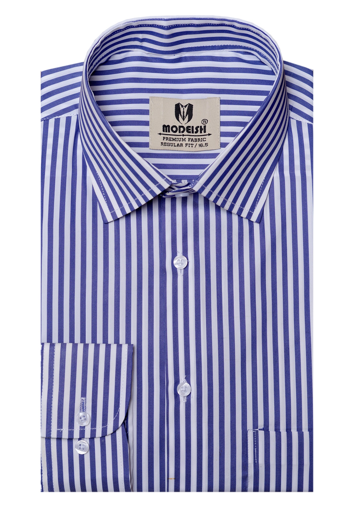 Blue white  Duel stripe  Summer Fabric Shirt