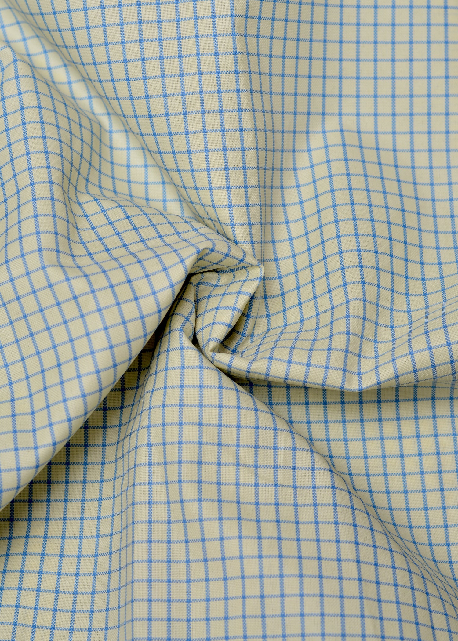 Yellow ice check  summer Fabric Shirt