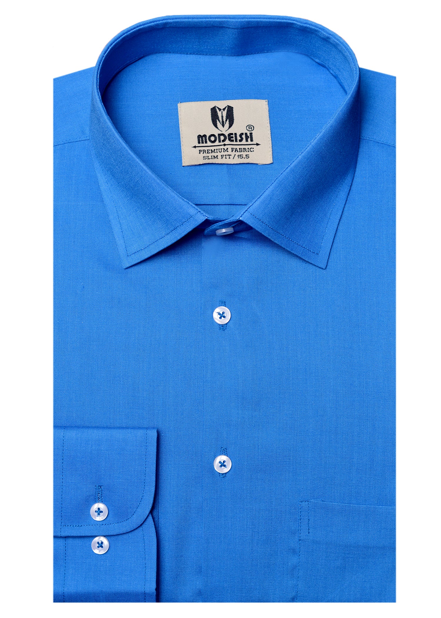 Sapphire Blue plain Formal shirt
