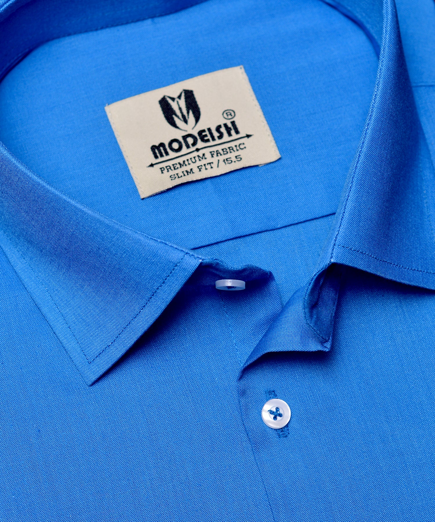 Sapphire Blue plain Formal shirt