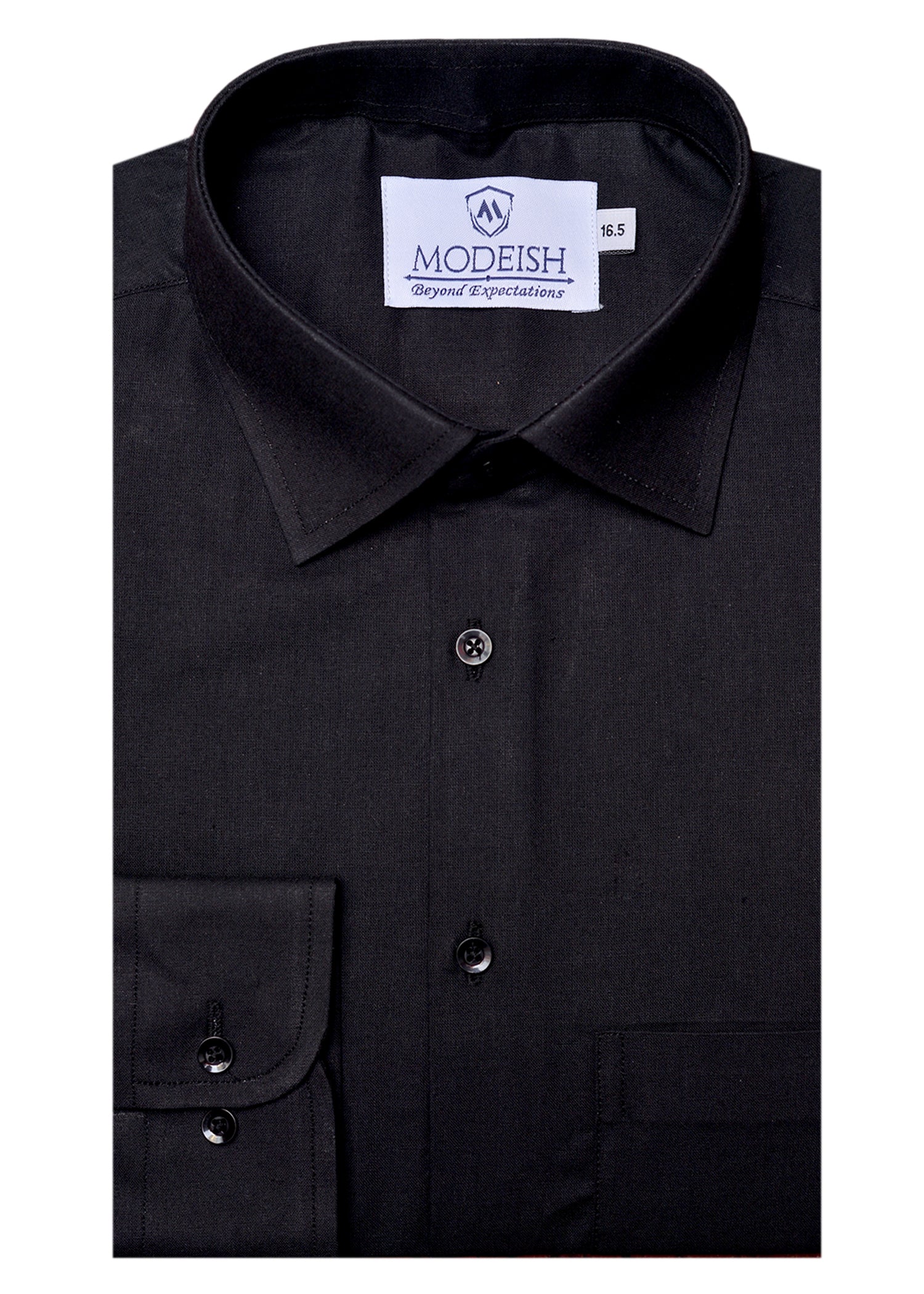 Black  plain Formal shirt
