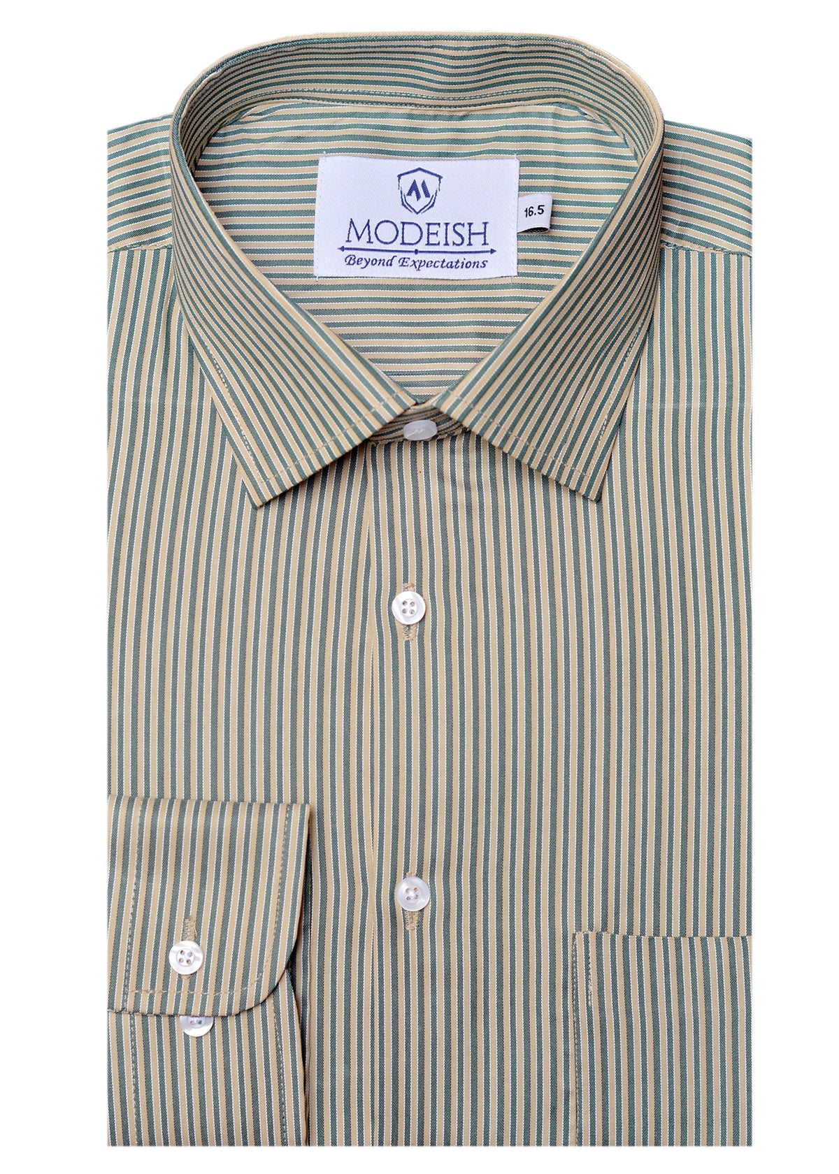 Olive Self Lining  Formal shirt